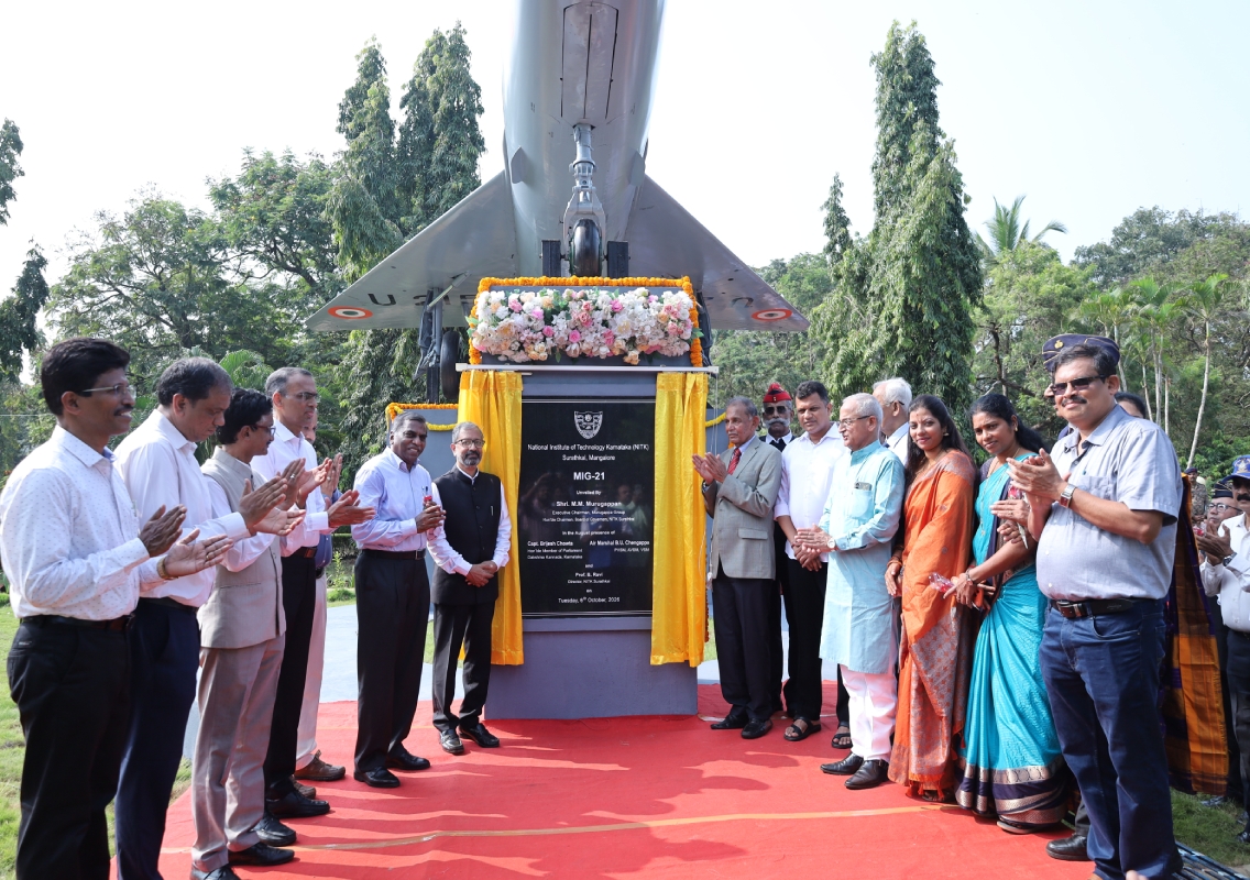 MiG Fighter Plane Installation at NITK Surathkal - News Karnataka