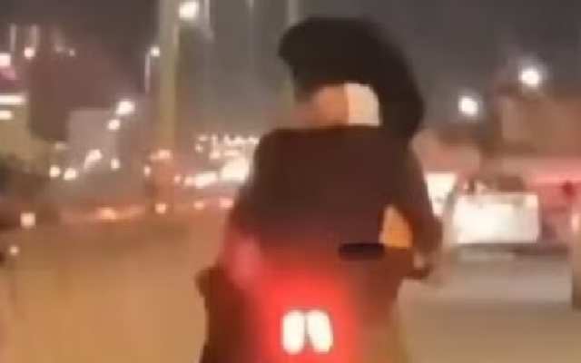 Man Rides Bike With Woman Sitting On His Lap In Bengaluru: Video - News Karnataka