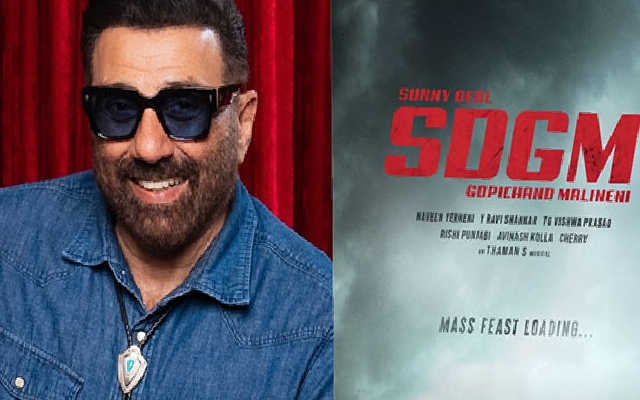 Sunny Deol Joins Telugu Director for Massive Action Film ‘SDGM' - News Karnataka