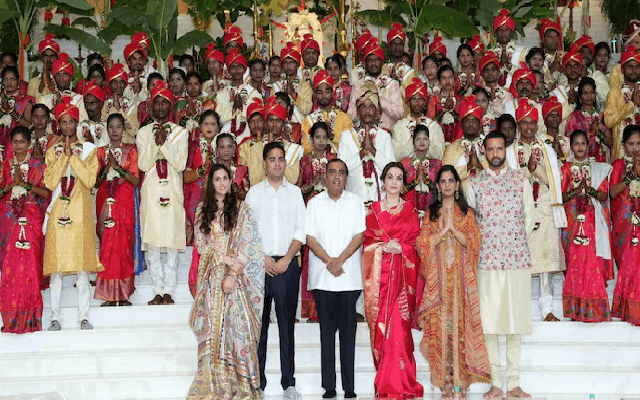 Ambanis organise mass wedding for 50 couples ahead of Anant-Radhika wedding - News Karnataka