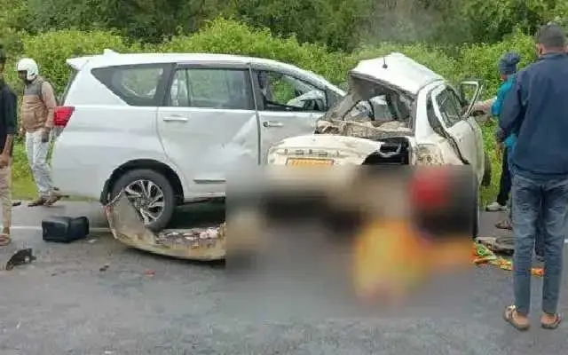 Three Killed, Five Injured in Head-On Collision Near Shivamogga - News Karnataka