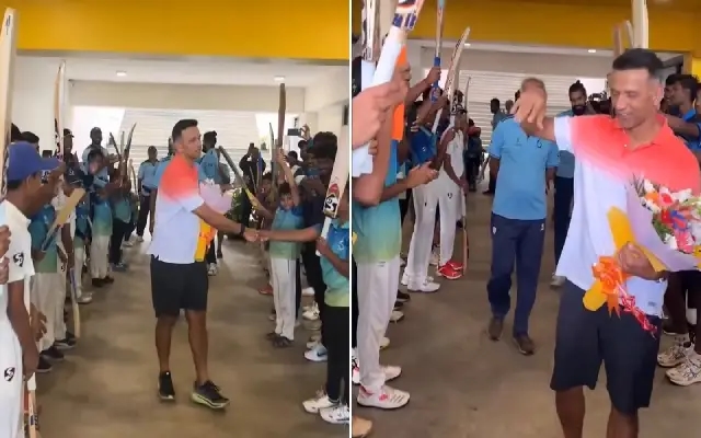 Rahul Dravid Receives Hero’s Welcome at Bengaluru Cricket Academy - News Karnataka