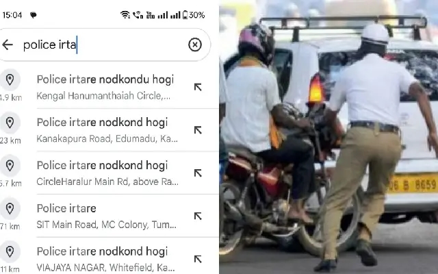 Bengaluru Traffic Police Face Challenge from Google Maps Annotations - News Karnataka