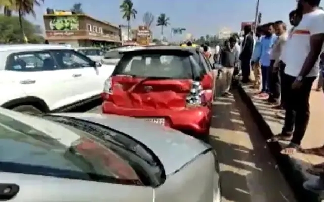 Bengaluru Traffic Police Alert Citizens of Chain Accident on NICE Road - News Karnataka