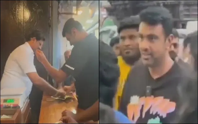 Cricketer Ravichandran Ashwin Enjoys Famous Irrutukadai Alva in Tirunelveli - News Karnataka