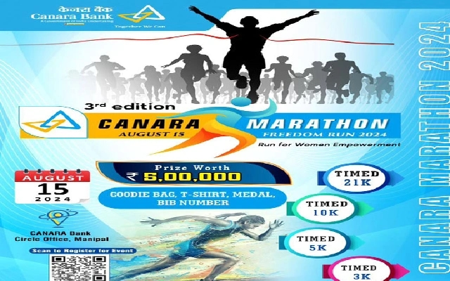 Canara Marathon Freedom Run 2024 to Celebrate Independence Day in Manipal - News Karnataka