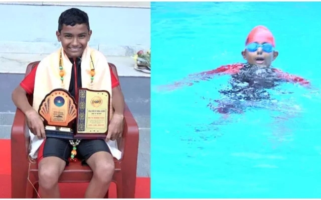 Mangaluru Boy Sets World Record with 26 Underwater Somersaults in 37 Seconds - News Karnataka
