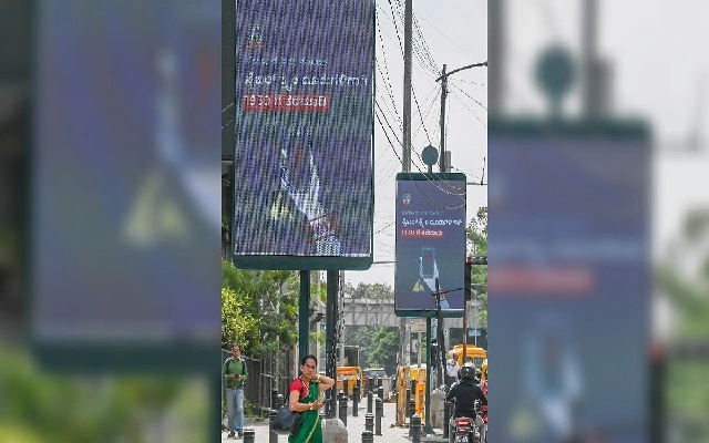 BBMP's LED Boards on Footpaths Raise Pedestrian Safety Concerns - News Karnataka