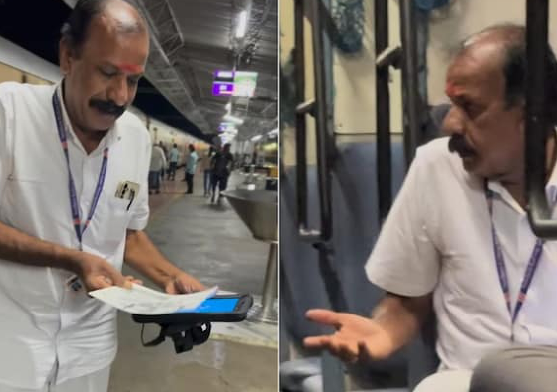 Tamil Nadu Artist’s Heartwarming Gesture Delights Train Ticket Examiner - News Karnataka