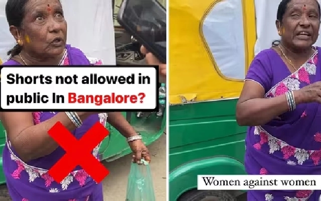 Viral Video of Bengaluru Influencer and Elderly Woman Sparks Debate - News Karnataka