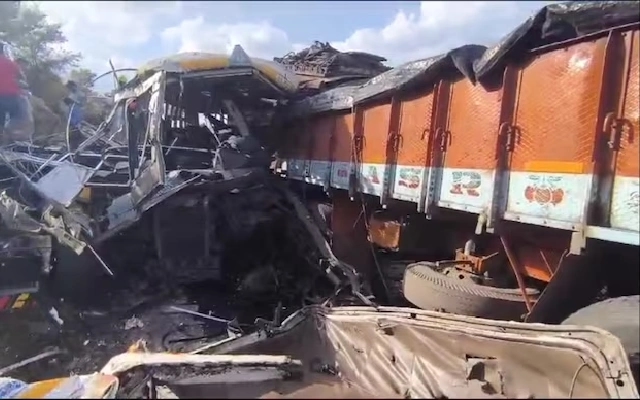 Chittoor Tragedy: Eight Dead, 30 Injured in Bus Collision on Bengaluru Highway - News Karnataka