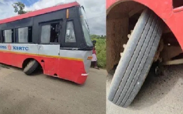 KSRTC Bus Overturns Near Koppal: Passengers Escape with Minor Injuries - News Karnataka
