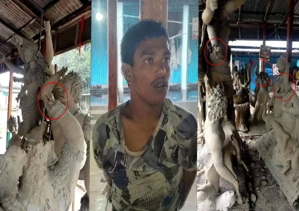 Radical Muslim Man Arrested for Vandalising Durga Idols in Bangladesh - News Karnataka