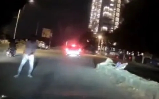 Dash Camera Captures Man Jumping in Front of Car in Bengaluru’s Jakkur - News Karnataka
