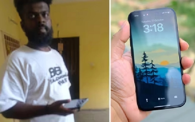 Fake Delivery Agent Attempts iPhone 15 Scam in Bengaluru, Caught on Camera - News Karnataka