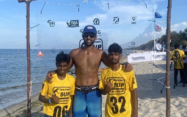 Karnataka Surfers Shine at National Stand-Up Paddling Championship - News Karnataka