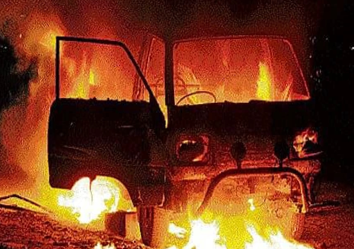 Suspicious Death: Charred Body Found in Burnt Car Near Jainapur Village - News Karnataka