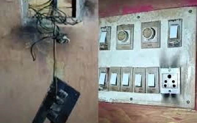 Lightning Strike Damages House and Injures Student in Perampalli - News Karnataka