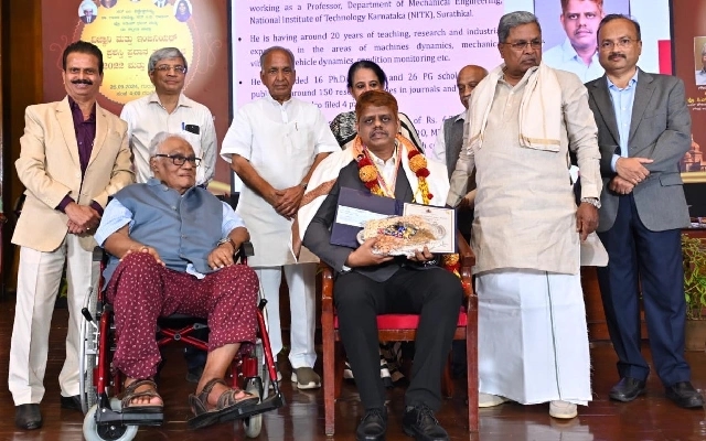NITK Prof. Hemantha Kumar wins Prof. Satish Dhawan Young Engineer State Award - News Karnataka