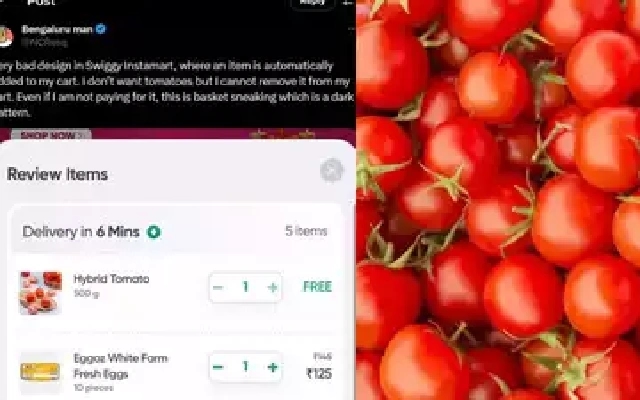 Bengaluru Designer Criticizes Swiggy Instamart for "Dark Pattern" in Free Add-On - News Karnataka