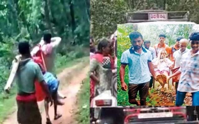 Elderly Man Rescued by Locals Due to Poor Road Conditions in Sullia - News Karnataka