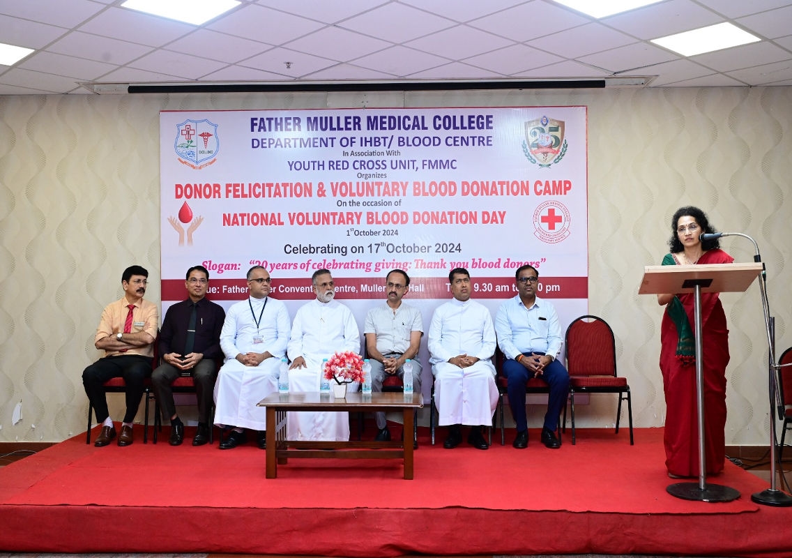 FMMC Celebrates National Voluntary Blood Donation Day with Donor Felicitation and Life-Saving Camp - News Karnataka