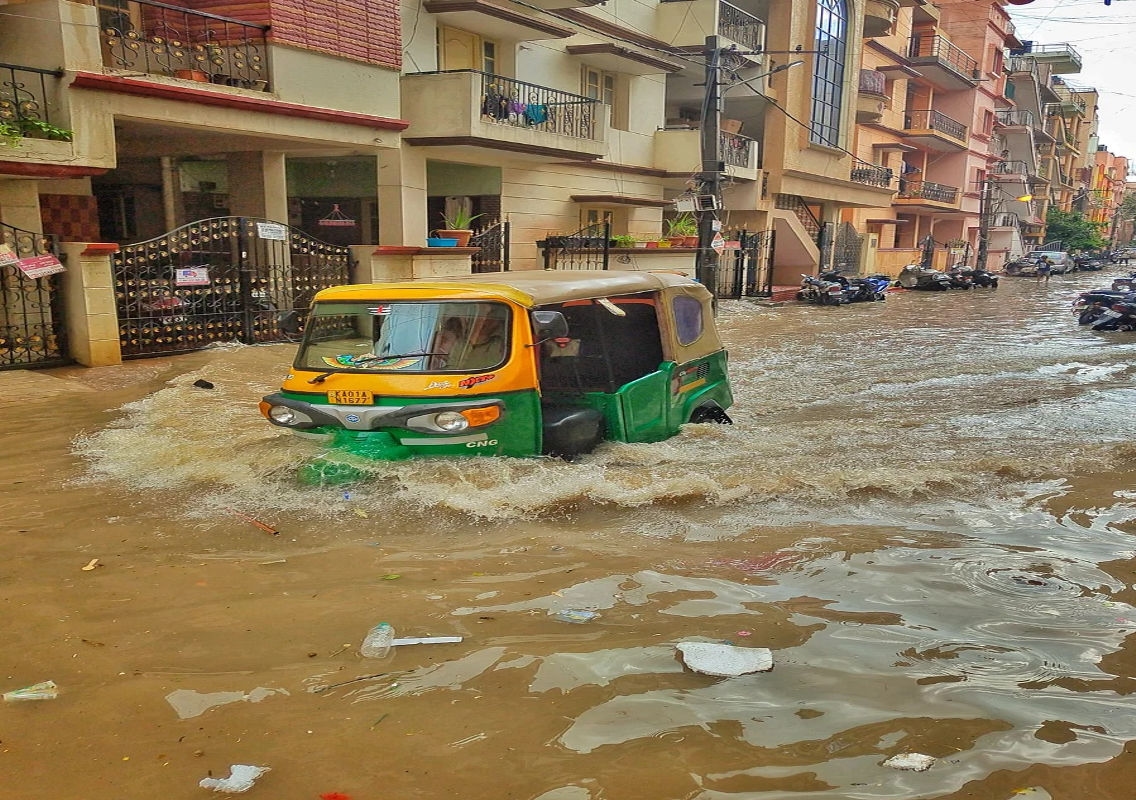 Bengaluru Faces Disruptive Downpour: Residents Struggle with Flooding - News Karnataka