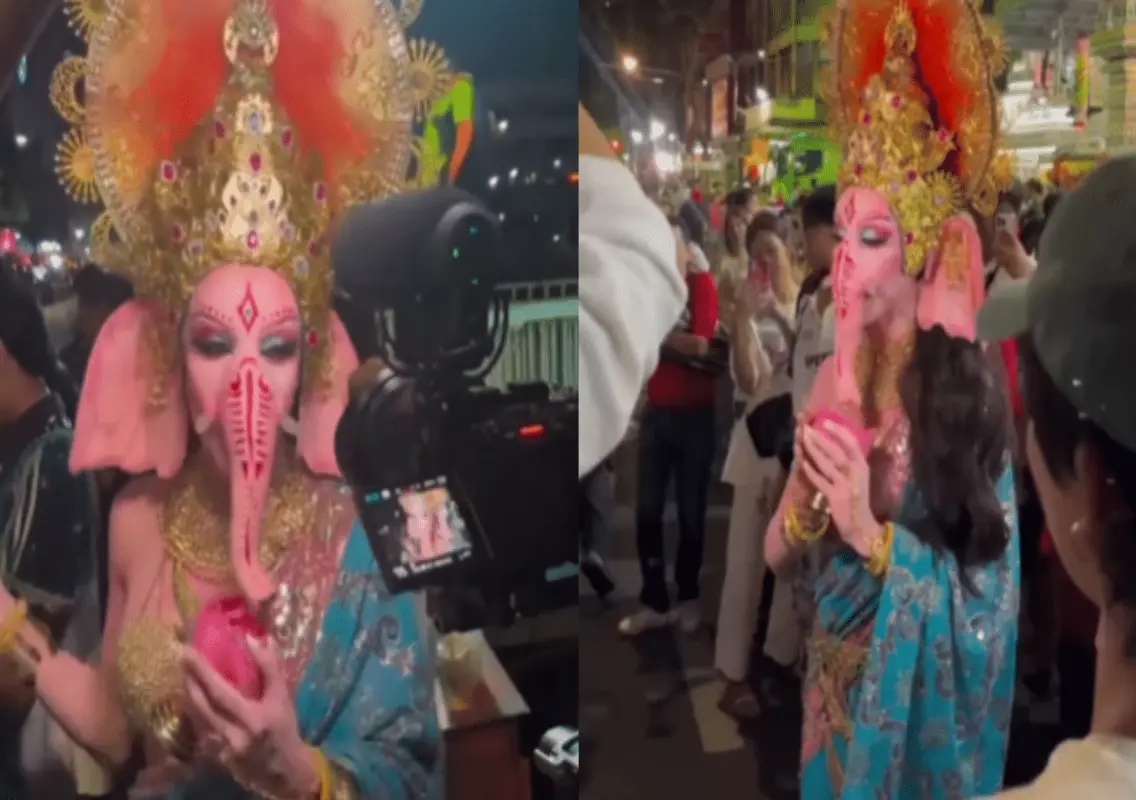 Trans Influencer's Gajanani Costume in Thailand Sparks Online Debate - News Karnataka