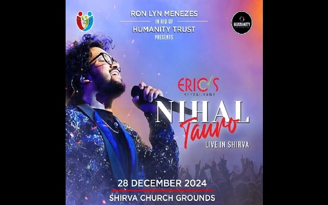 Nihal Tauro to Perform Live in Shirva for Humanity Trust Concert - News Karnataka