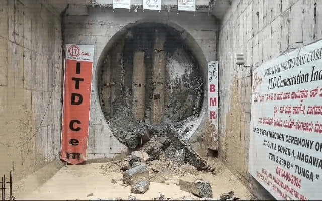 Bengaluru Metro's Pink Line Tunneling Achieves 100% Completion - News Karnataka