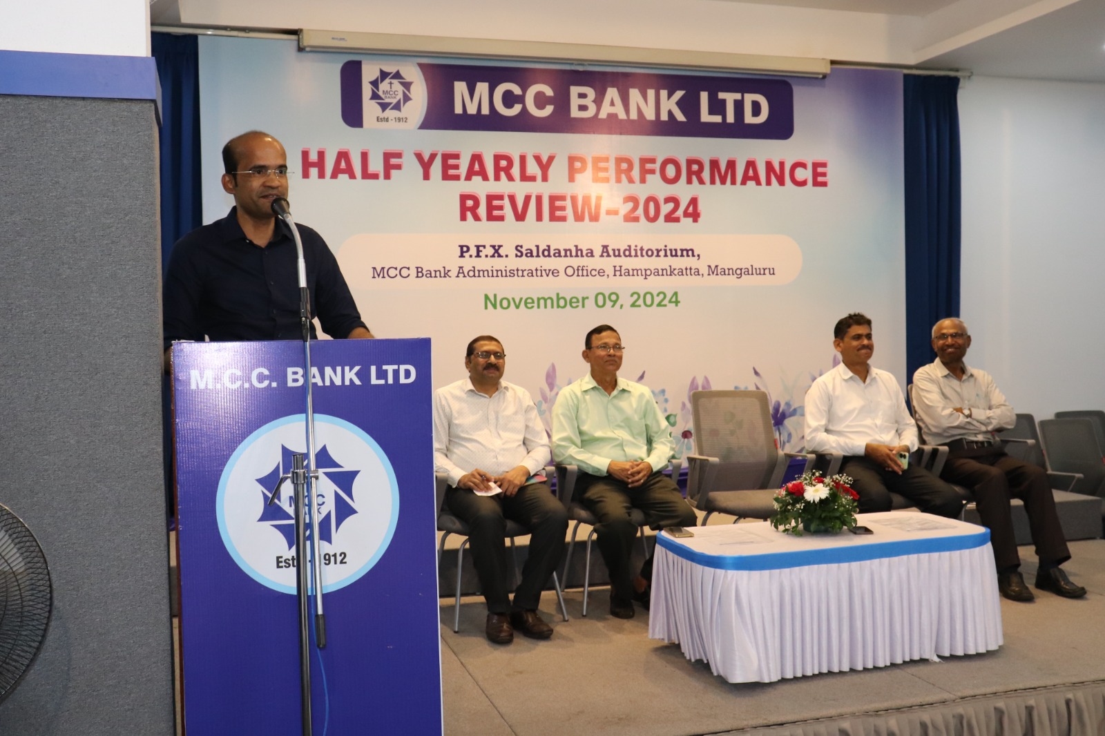 MCC Bank holds Half Yearly performance Review of the Bank - News Karnataka