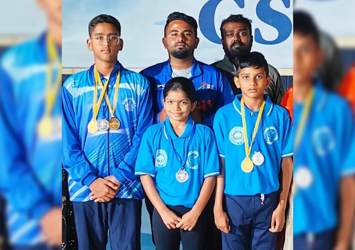 3 young swimmers from Mysuru excel in national competitions - News Karnataka