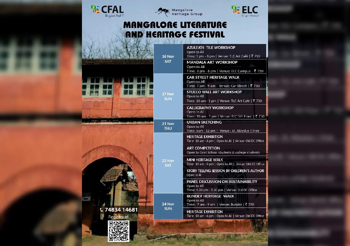 Mangalore Literature and Heritage Festival, Nov 16-24: A Celebration of Nature, Sustainability, Science and Reading - News Karnataka