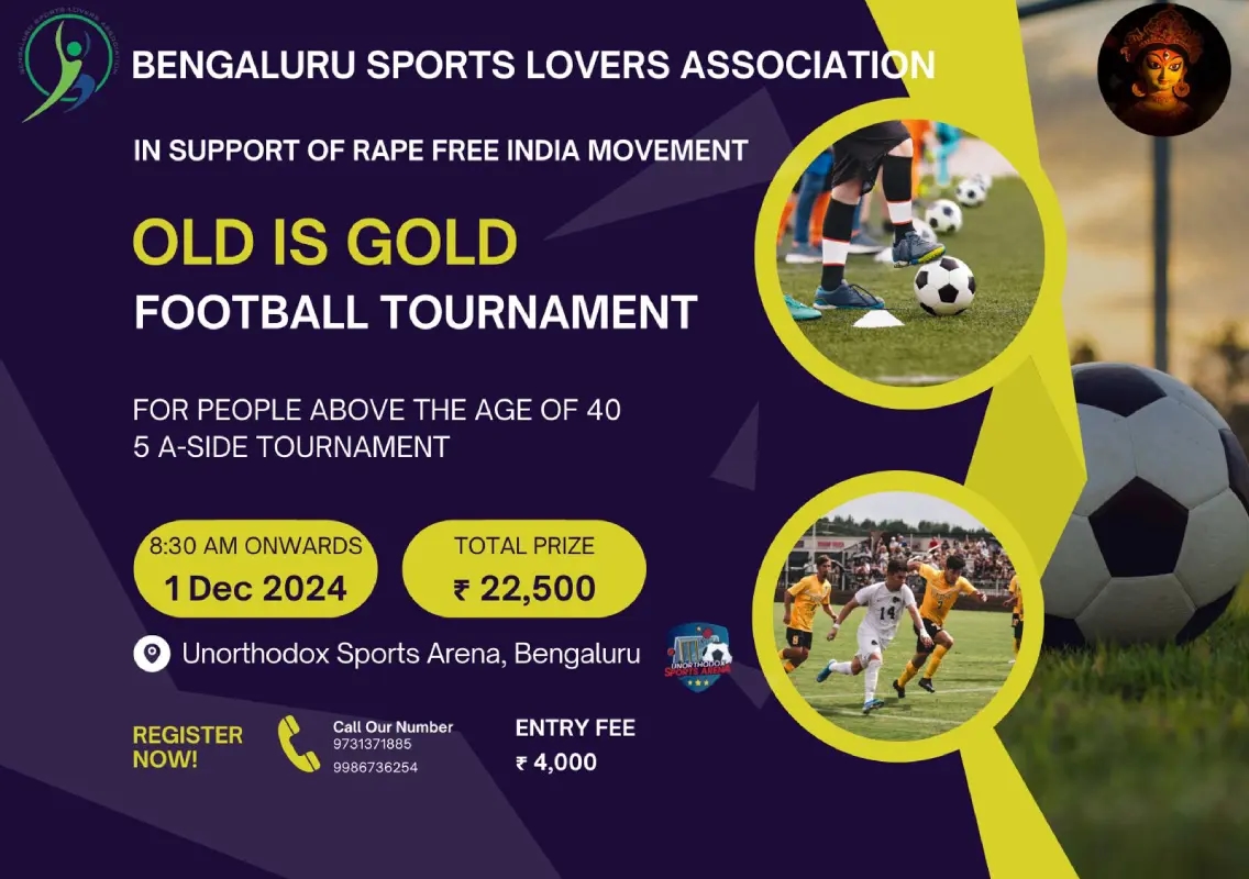 BSLA to host fundraising football tournament for ‘Rape Free India' movement - News Karnataka