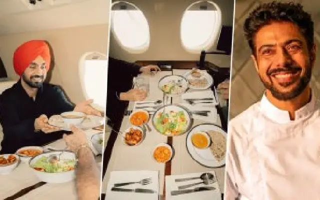 Diljit Dosanjh Shares In-Flight Meal, Chef Ranveer Brar Praises the Spread - News Karnataka