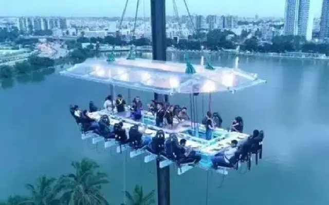 Sky dining debuts at Trasi-Maravanthe beach in Udupi - News Karnataka