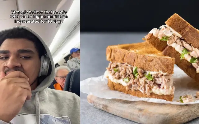 Passenger sparks debate over smelly tuna melt on flight - News Karnataka