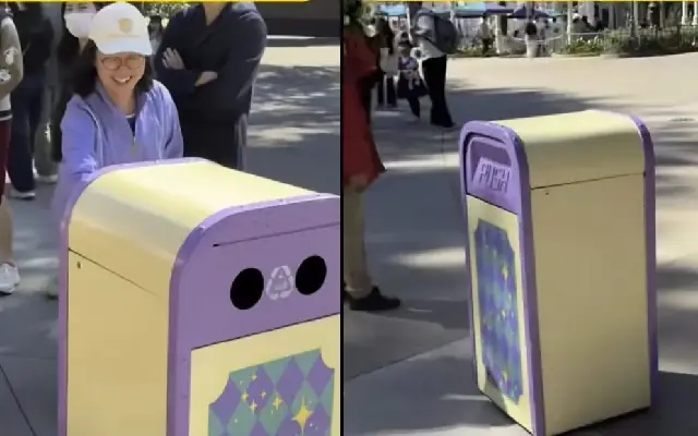 Talking trash bin at Hong Kong Disneyland goes viral for its unique approach - News Karnataka