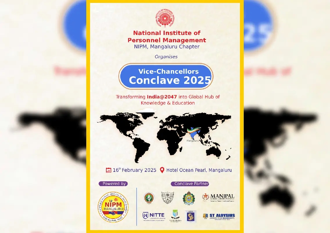 NIPM Mangaluru is set to host Vice-Chancellors Conclave 2025 in Mangaluru - News Karnataka