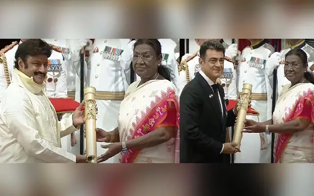 Southern Stars Shine Bright: Balakrishna & Ajith Honoured with Padma Bhushan - News Karnataka