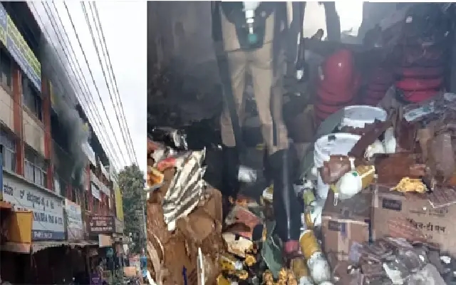 Major Fire Guts Agricultural Store Near Pumpwell, Heavy Losses Reported - News Karnataka