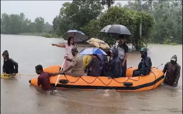 Torrential Rains Flood Udupi District; 24 Rescued in Kaup - News Karnataka