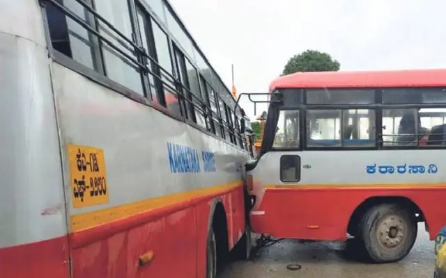 KSRTC Buses Collide in Shiradi Ghat; 25 Injured, 9 Seriously Hurt - News Karnataka