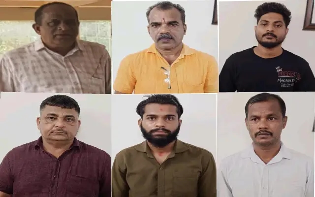Six Nabbed for Gambling in Brahmavar Lodge; ₹2.38 Lakh Seized - News Karnataka