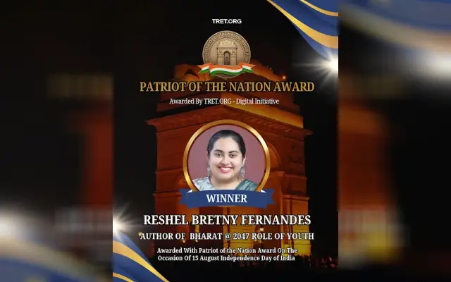 Mangaluru Author Reshel Bretny Fernandes Nominated for ‘The Patriot of India’ Award - News Karnataka