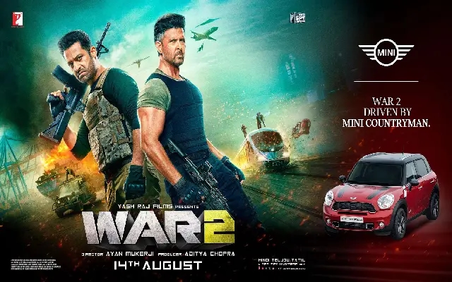 MINI Countryman Races into Action in Hrithik Roshan–NTR Starrer War 2 - News Karnataka
