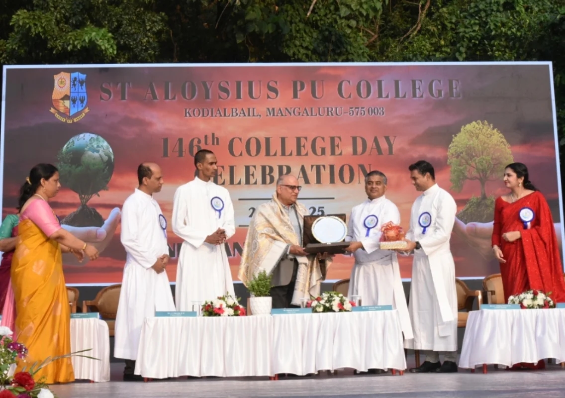 St Aloysius PU College celebrates 146th Annual Day with the theme ‘One Planet, One Purpose – Peace’ - News Karnataka