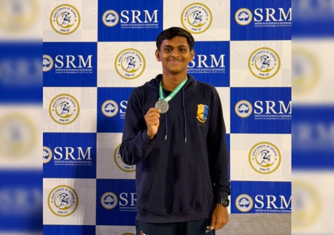 St Aloysius University swimmer Alaister Rego wins two medals at nationals - News Karnataka