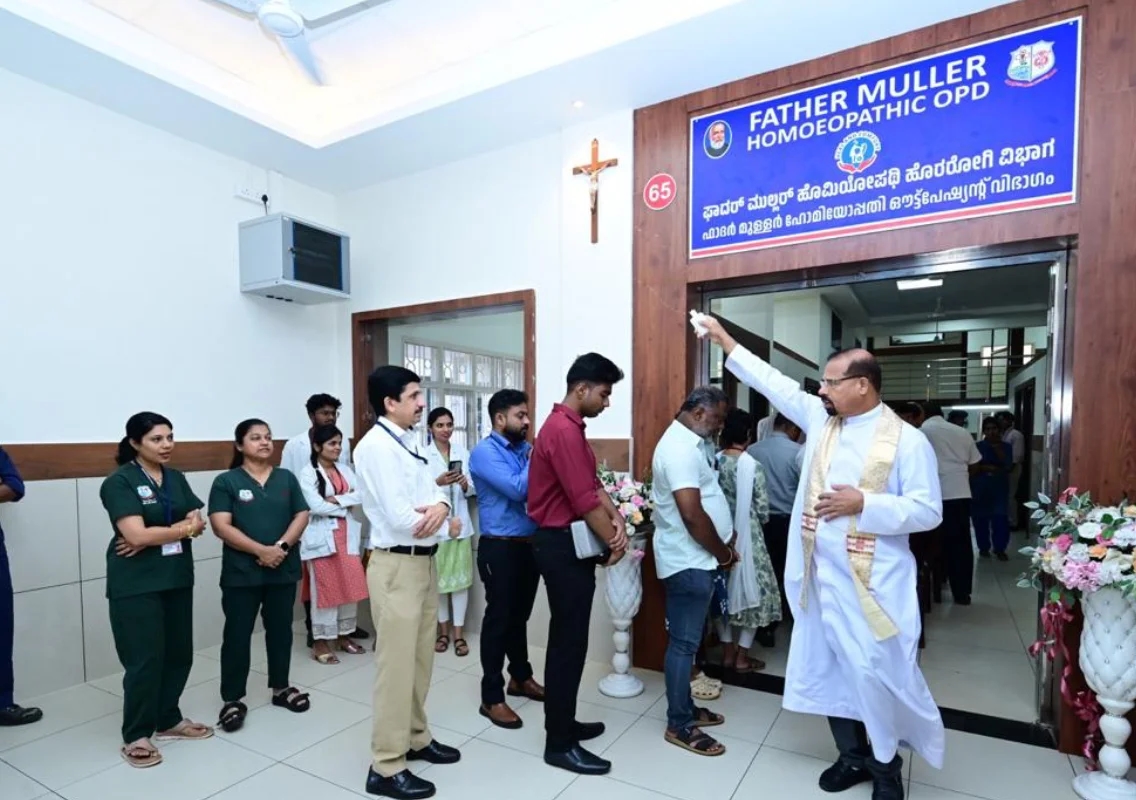 Newly renovated Homoeopathic OPD and pharmacy inaugurated at Father Muller Kankanady - News Karnataka