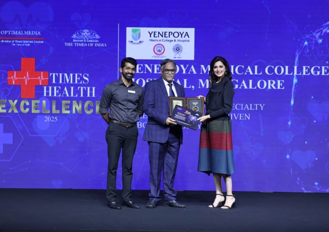 Yenepoya Medical College Hospital wins Times Health Excellence Award 2025 - News Karnataka